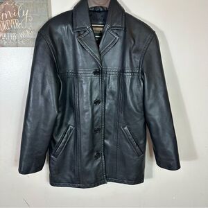 Men's Black Leather Jacket